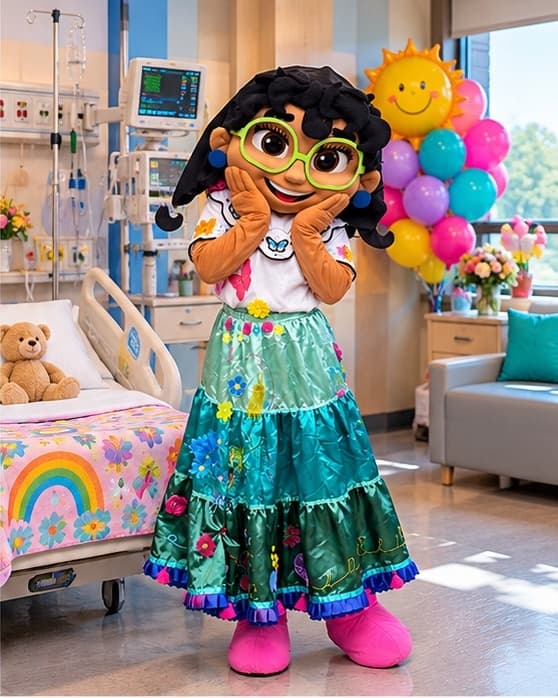 Bella at a hospital visit