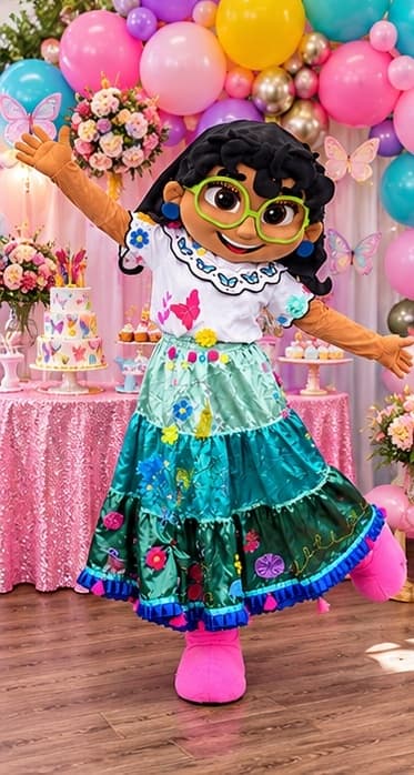 Bella celebrating at a party